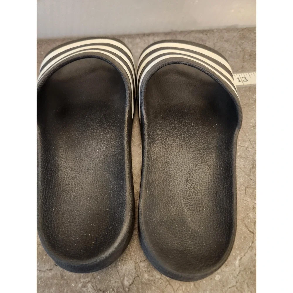 adidas Adilette Aqua Unisex Slides US 8 US W‎ 9 Classic Core Black Cloud White